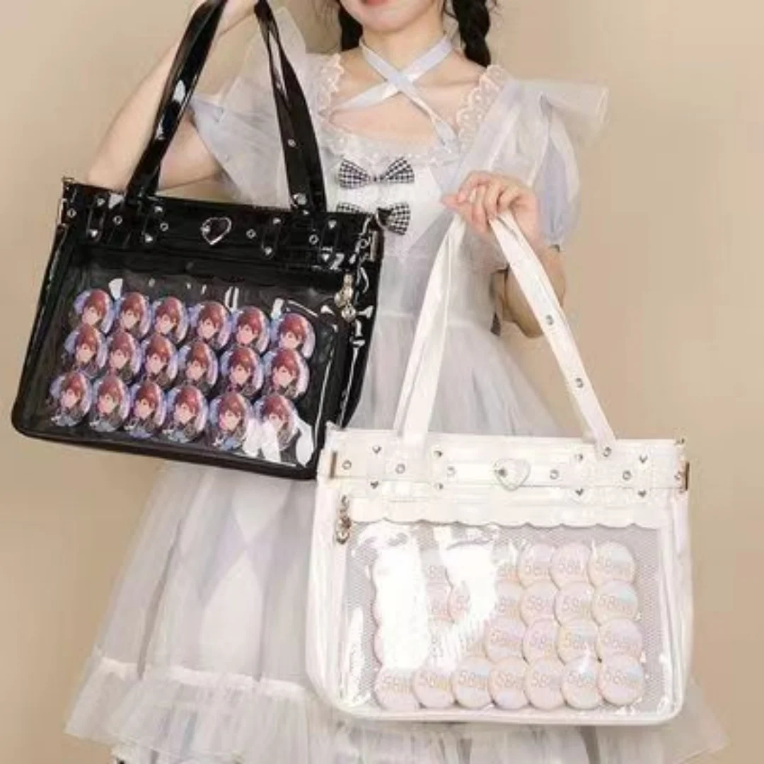 Women's Handbag subculture punk Goth Y2K Spice Girl Itabag Daily Harajuku One shoulder large capacity Ita bags