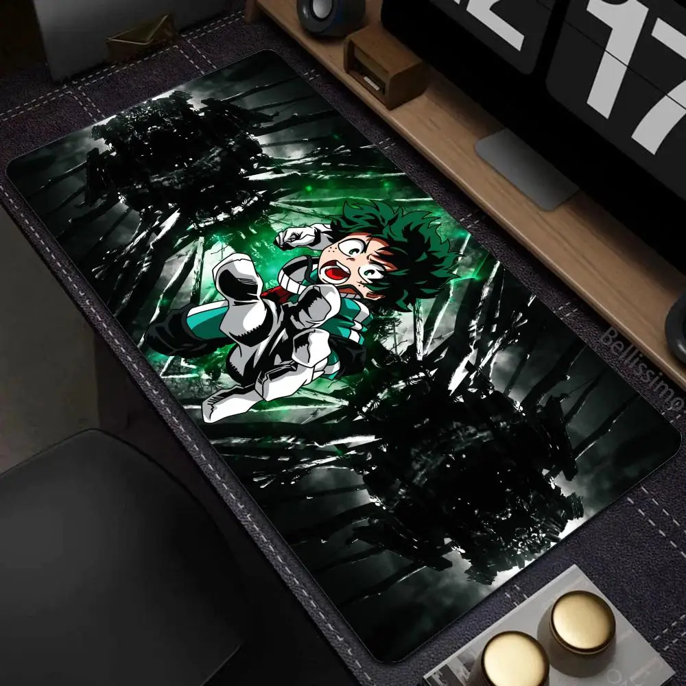 Imagem -02 - Grande Anime Mouse Pad Izuku Midoriya Meu Herói Tapete de Rato Escritório Tapete Antiderrapante Mouse Pad xl Personalizado Grande Novo