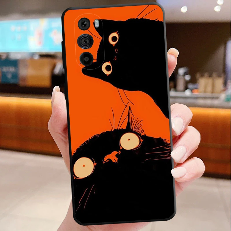 

Cute Cat Cartoon Phone Case For Motorola Edge 50 40 Pro 60 50 40 30 Ultra Neo Fusion Moto G Play G Stylus G Power G 2025