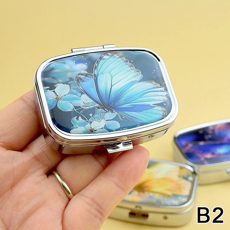 صندوق دواء معدني لتغليف حبوب القزحية منتجات صحية حقيبة تخزين مقاومة للرطوبة نعش عصري مخصص #4