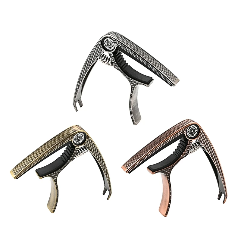 for Creative Electric Guitar Capo, Capo for Acoustic Guitar, 2 In 1 Zinc Alloy Tunings Clip for Electric Guitar Clip Tun