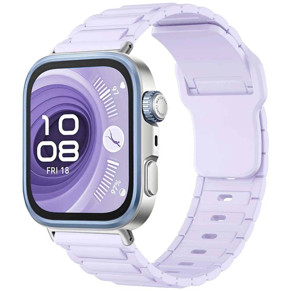 シリコン時計バンド Huawei 社時計 FIT 3 / 4 / 4 PRO スマートウォッチスポーツストラップ時計磁気バックルバンド交換用
