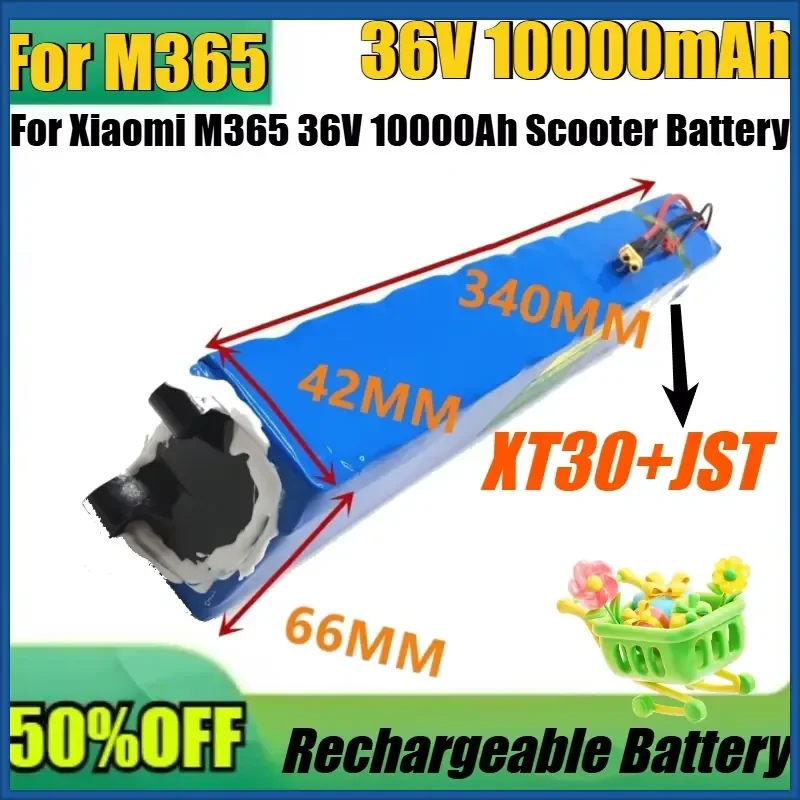 New 36V 10Ah High Quality Battery for Xiaomi M365 36V 10000Ah Scooter Battery Pack Electric Scooter BMS