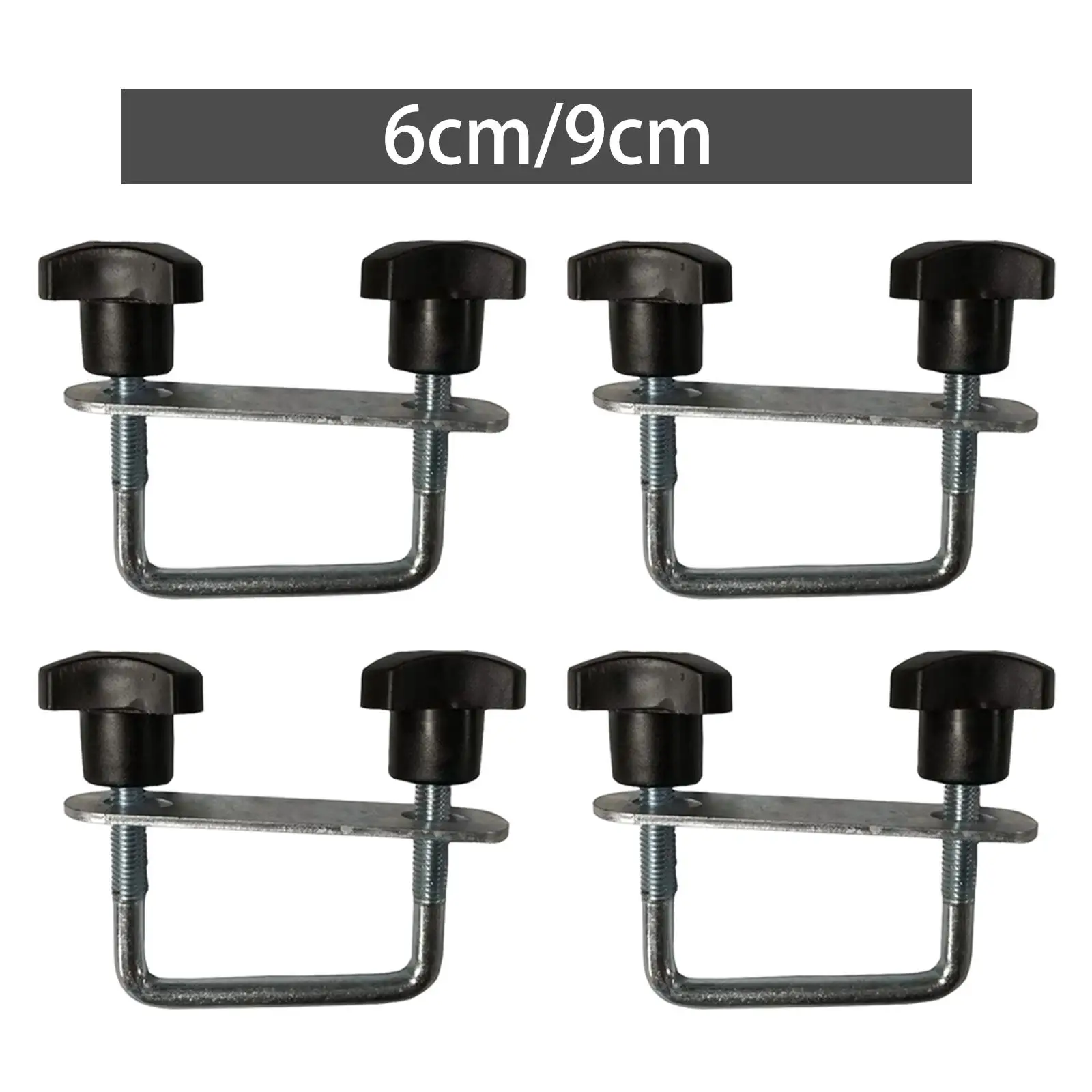 4Pcs Roof Box U Bolt Clamp Rooftop Cargo Carrier Rack Bolt Metal Easy Installation Attachment High Bracket Clip view 3