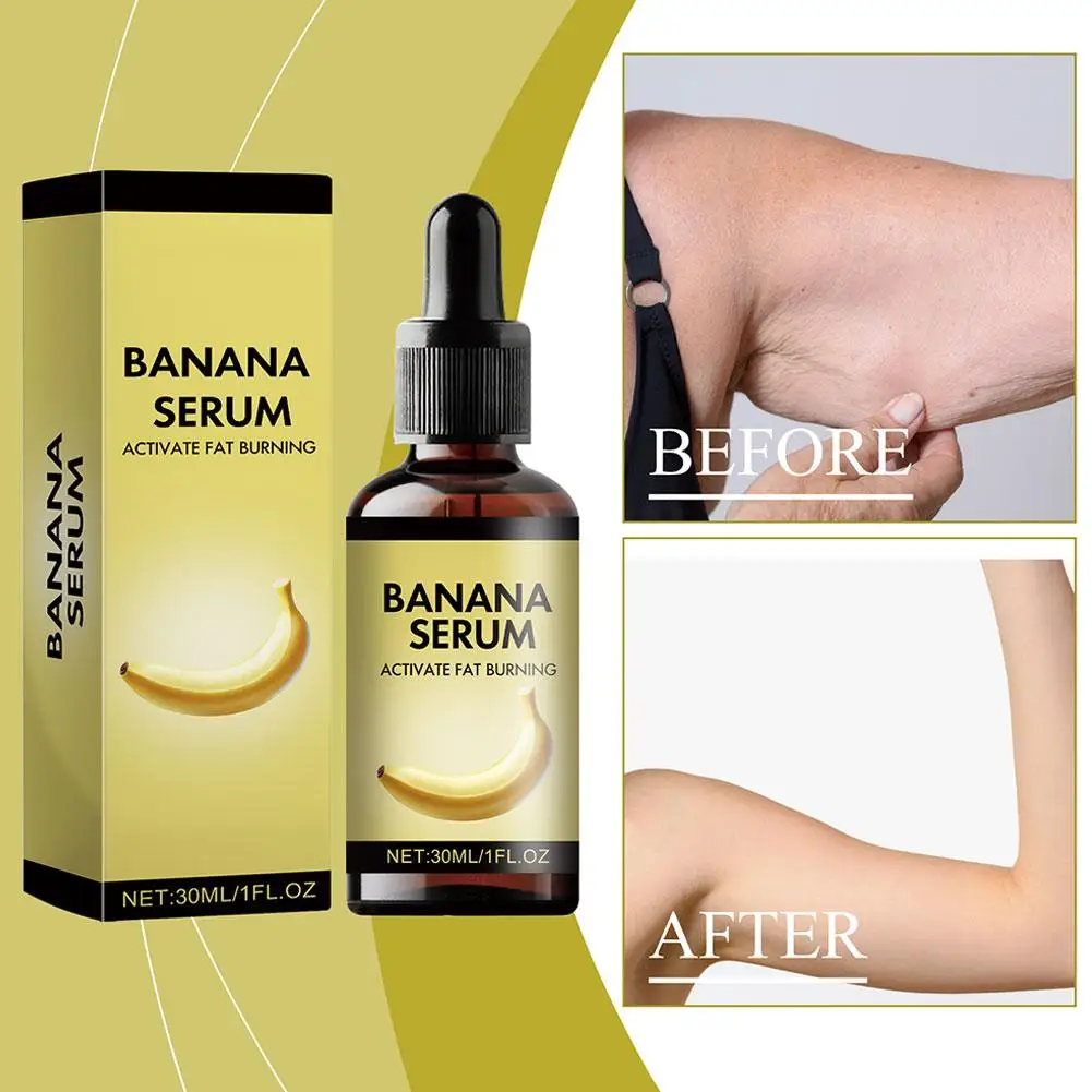 Nuovo 30ML Banana Body Shaping rassodante massaggio perdita essenziale addome Cellulite peso vita Anti essenza scolpire dimagrante Y9W2