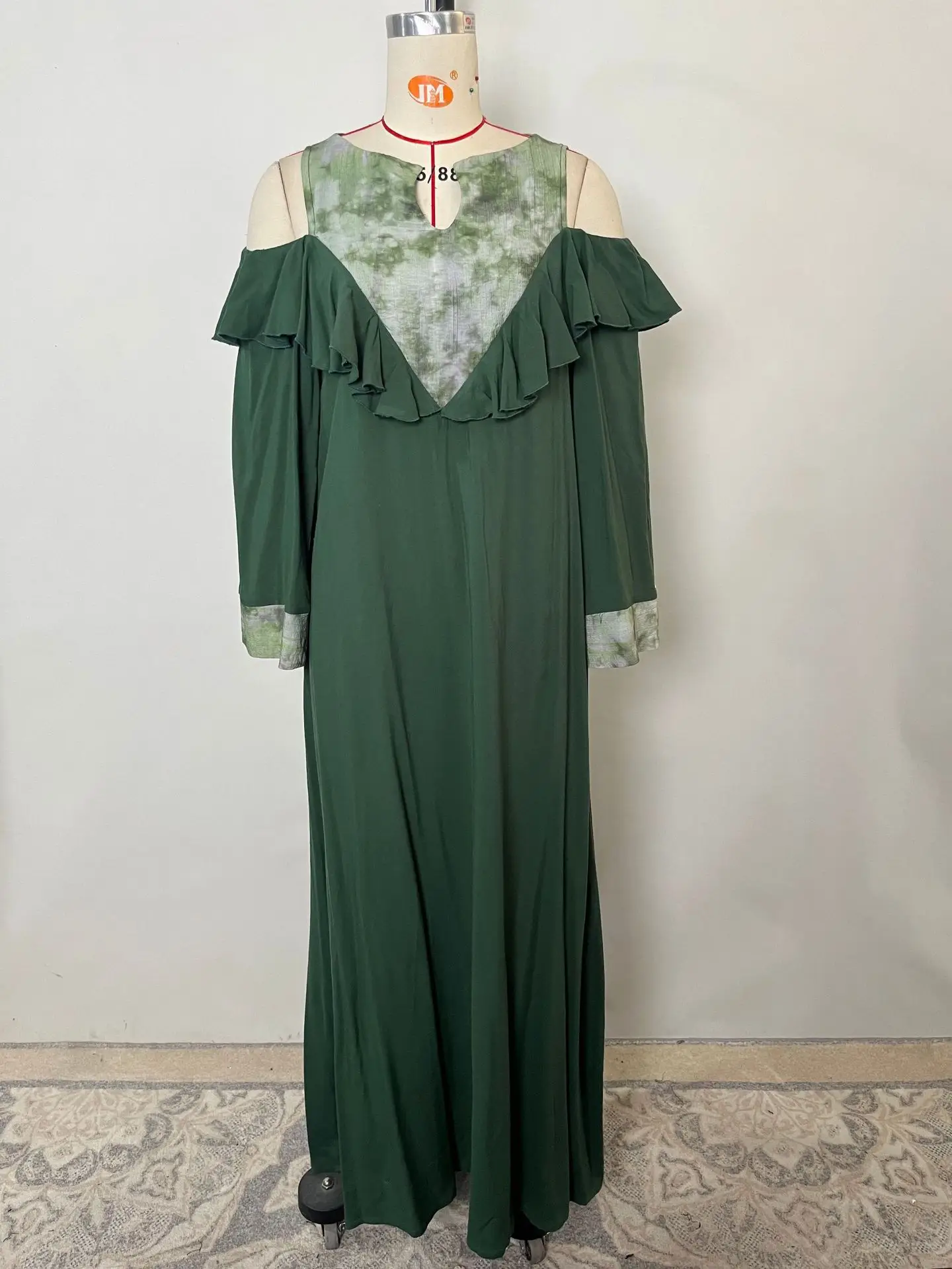 

Morocco Eid Ramadan Muslim Abayas Fashion Women Ruffles Maxi Dress Evening Party Kaftan Turkey Musulmane Femme Caftan Vestidos