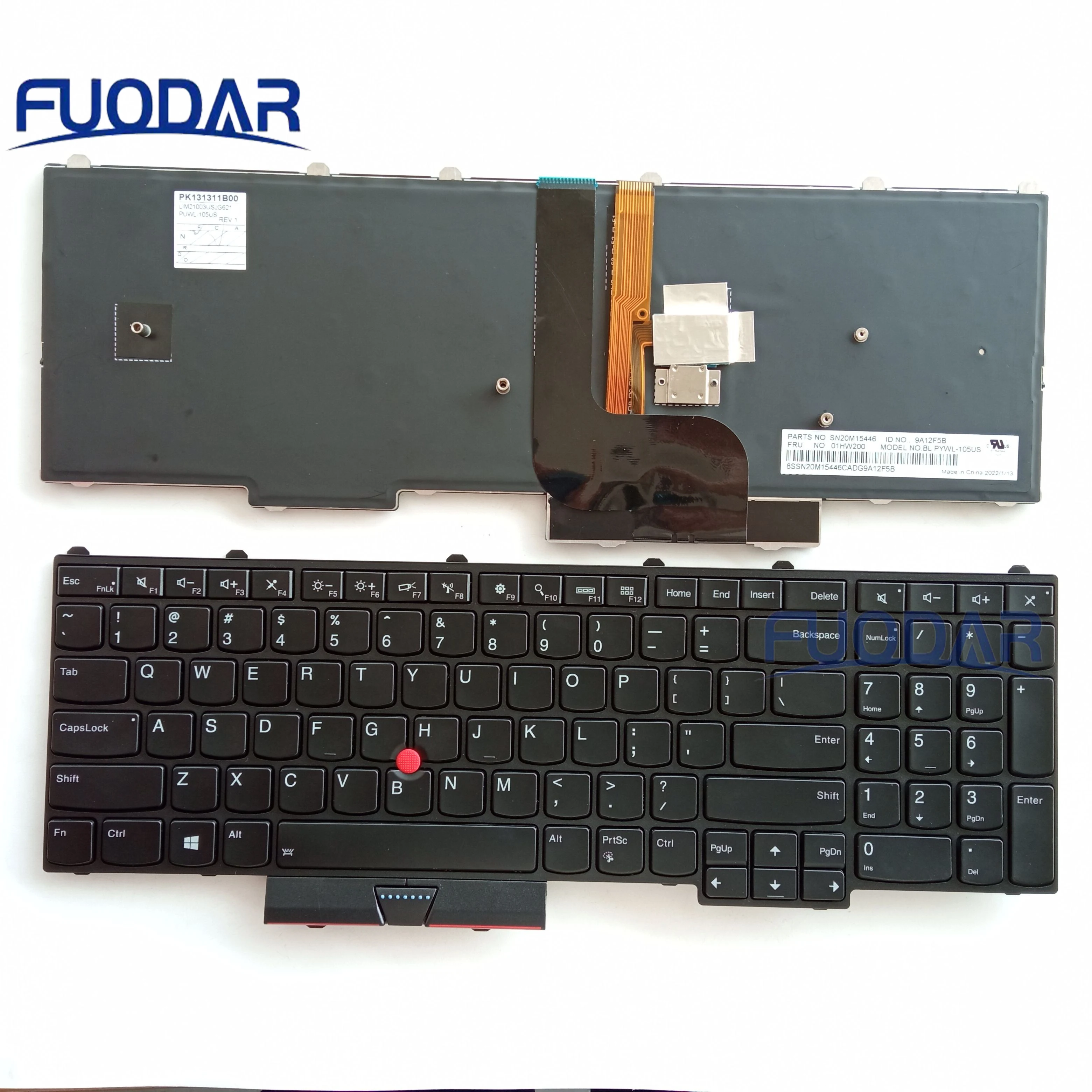 Brand new original Lenovo ThinkPad P50 P51 Backlit keyboard P70 P71 Laptop Keyboard 01HW200 01HW282 SN20M15446