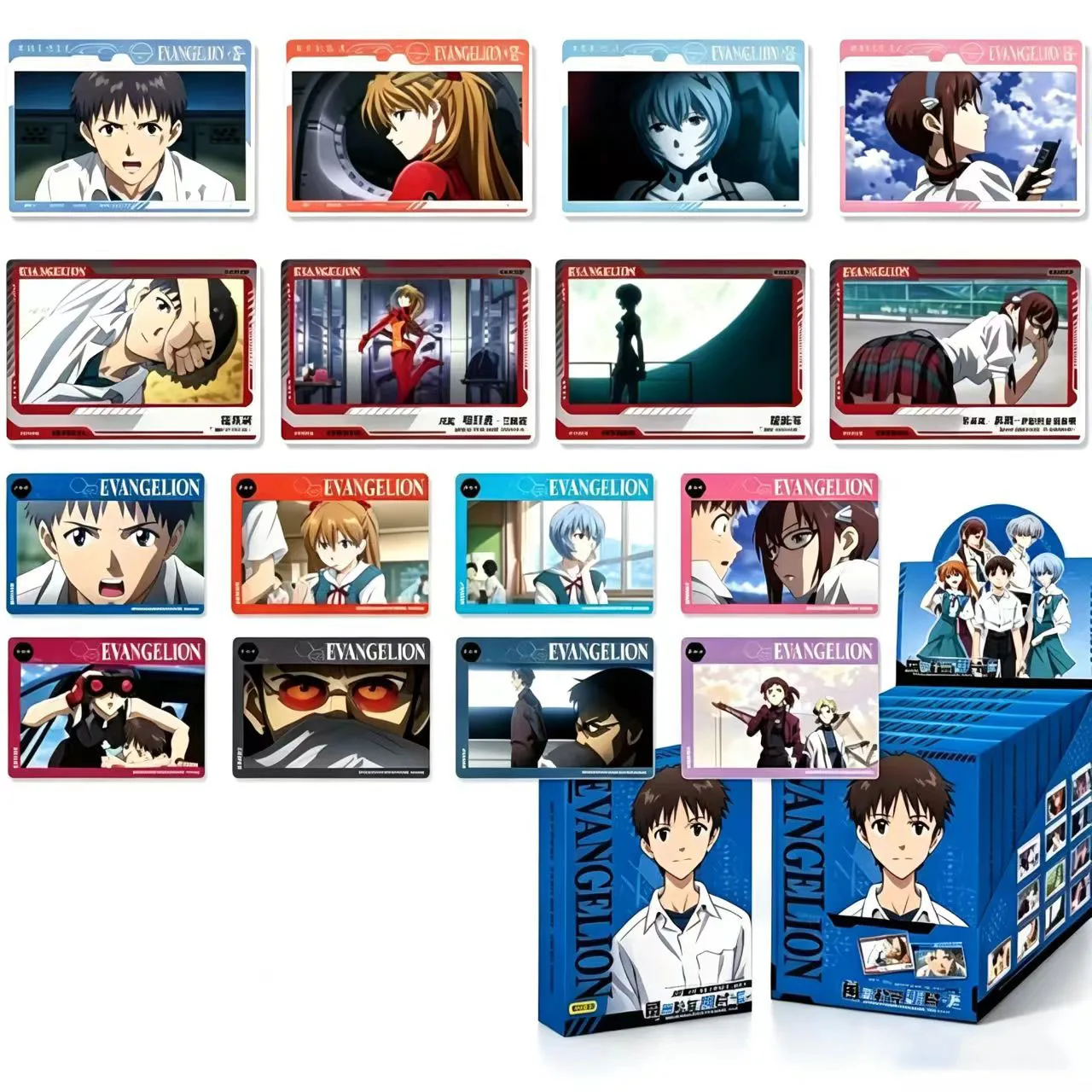 KAYOU Evangelion Character Photo Collectible Cards Wave 1 Booster Box EVA Anime Trading Card Shinji Rei Asuka Game Card Toy Gift