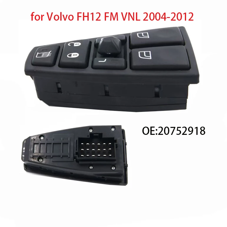

20752918/20752919 for Volvo Trucks FH12 FM VNL The glass lift switches for the driver's side and passenger's side of the car