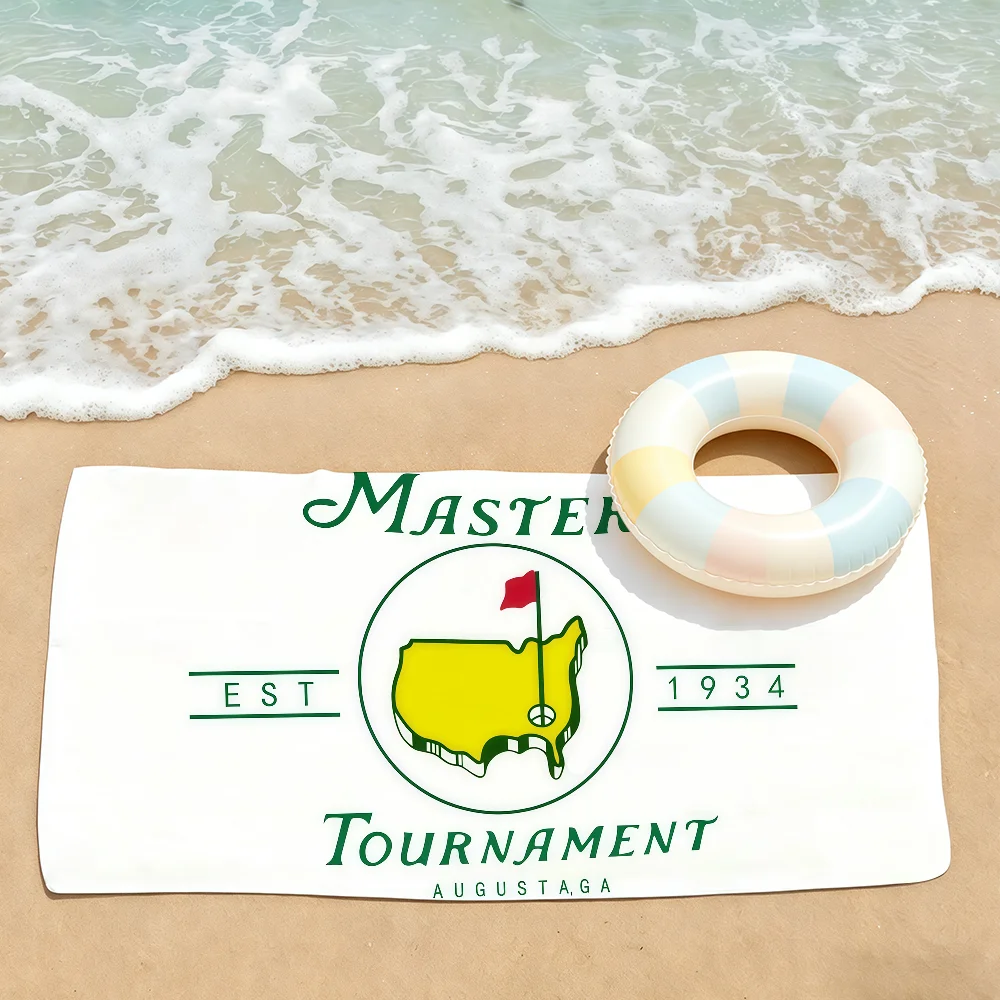 M-Masters T-Tournament  Sport Towel Soft Lightweight Anti-Sand Large Beach Towel Quick-Drying Bath Sports Family