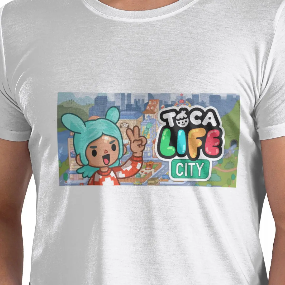 

Toca Life Box Toca Boca Cute Game футболка из 100% хлопка мужские классические футболки мужские с круглым вырезом с коротким рукавом S-6XL