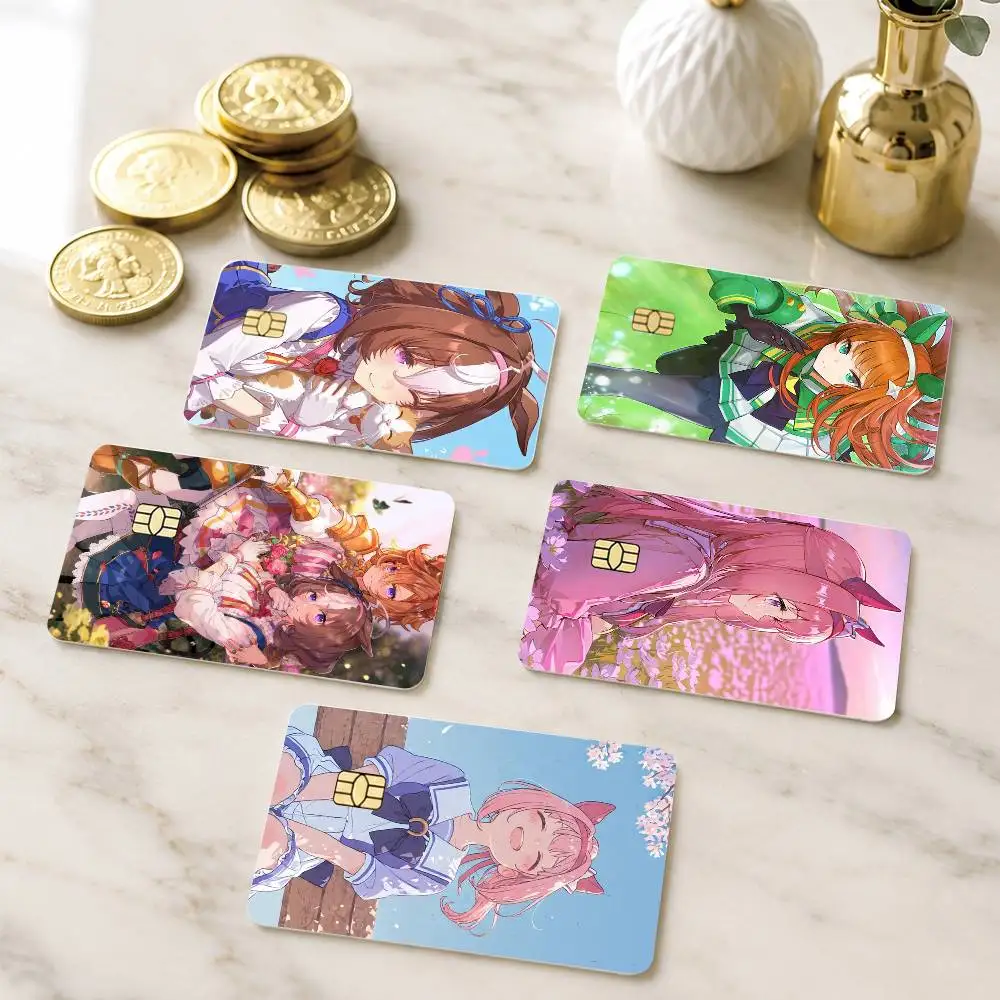 

A-Anime Pretty Derby Spica Credit Card HD Stickers Game Card Decal Small Chip Waterproof Sticker Gift
