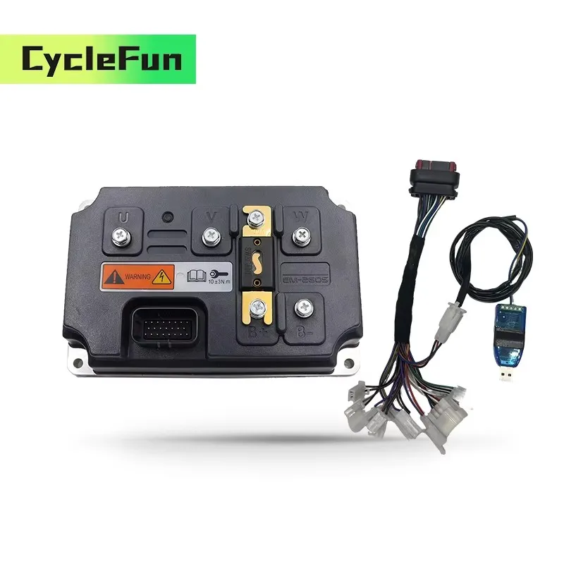 وحدة تحكم Votol EM260S 72 فولت 600A BLDC EM-260S وشاشة DKD لمحرك PMSM متوسط المحرك للدراجات النارية الكهربائية القابلة للبرمجة ATV #4