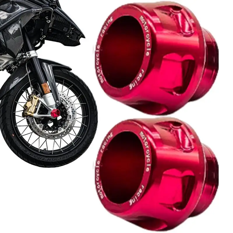 1pair Universal Motorcycle Wheel Protection Crash Pad Motorbike Crash Protectors Alloy Motocross Falling Front Fork Slider Cups