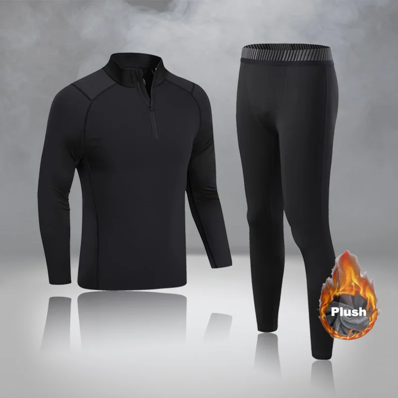 Thermal Underwear Men And Kids Set Compression Long Johns Keep Warm Boys Winter Inner Wear Clothes For Tracksuit