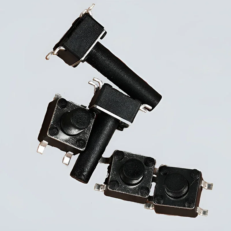 50 Stück 4,5x4,5 SMD Selbstrückstellender Mini-Mikro-Drucktastenschalter 4,5*4,5*4,3MM DC 12V 50mA Patch-Typ 4-Pin Kleiner Takt-Schalter – Detail 2