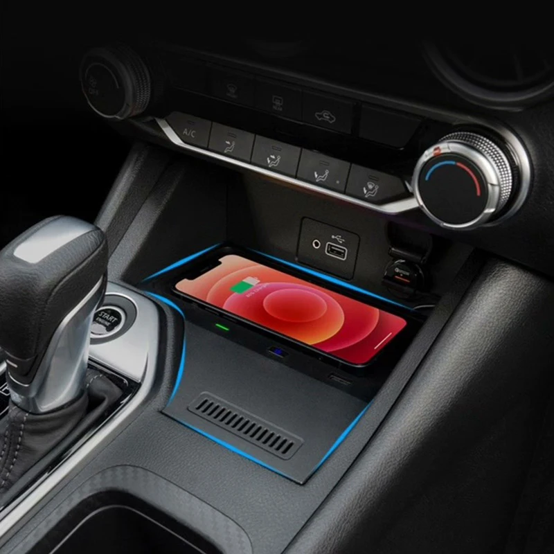 Car wireless charger for Nissan Sylphy Sentra 2020 2021 2022 2023 wireless phone charger charging pad plate charging holder
