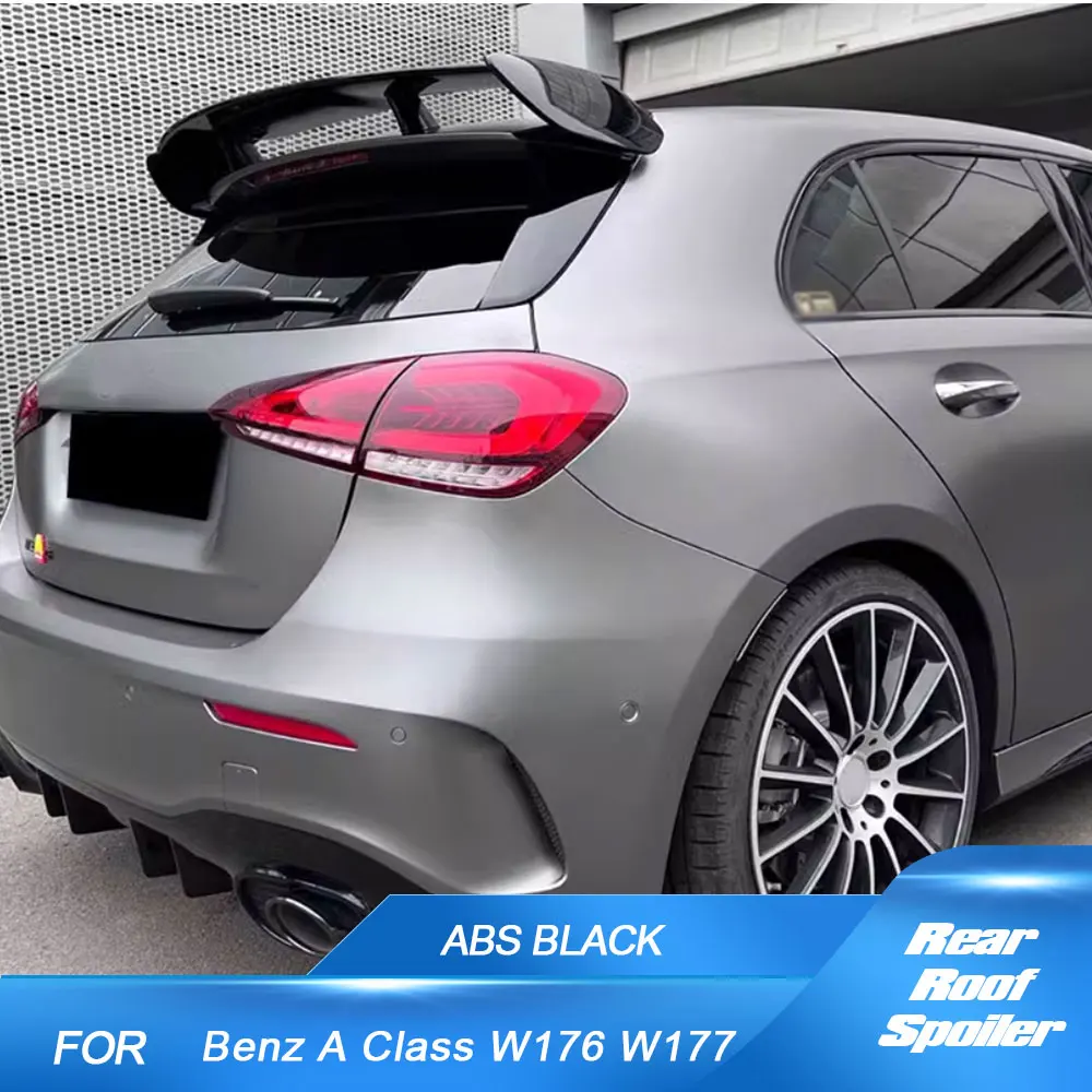 

Rear Roof Spoiler Wing For Mercedes Benz A Class W176 W177 A180 A200 A220 A250 A260 A35 A45 AMG 2014-2024 ABS Roof Spoiler