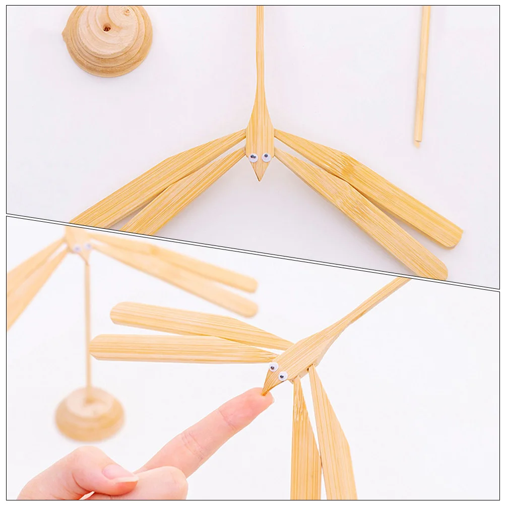 

2Pcs Bamboo Dragonfly Educational Balance Plaything Compact Kids Decoration Gift Dragonfly Toy