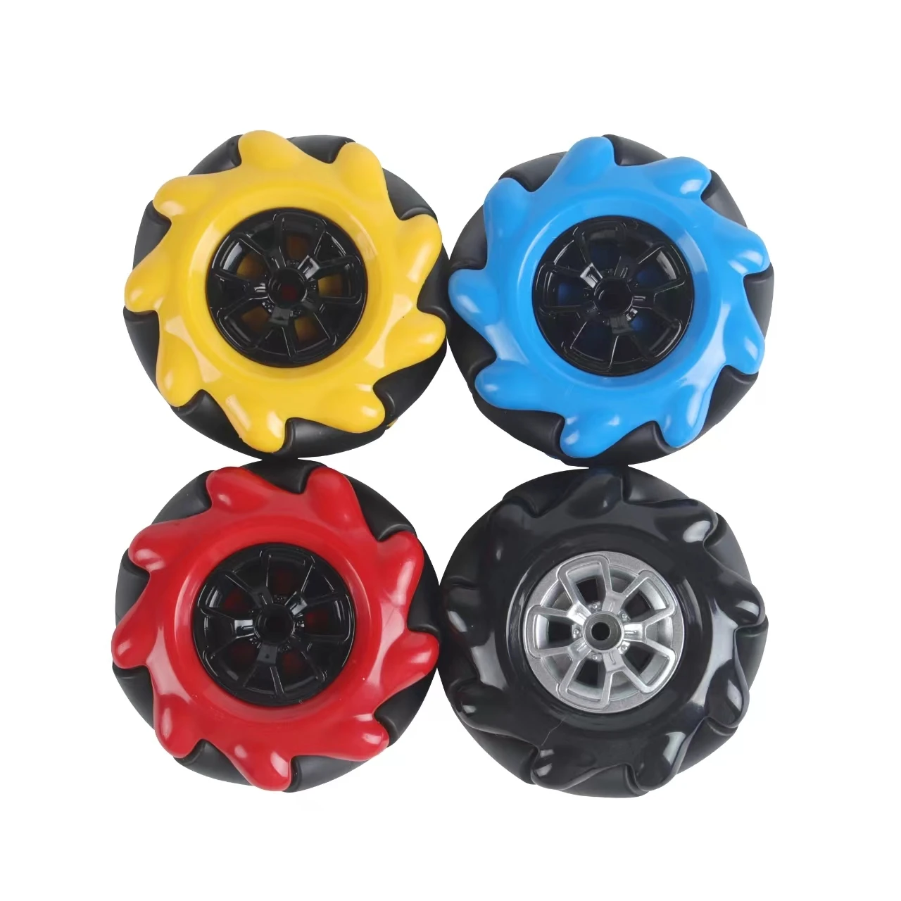 60MM High Hardness Plastic Omni-directional  Mecanum Wheel with TT Motor Connector  for Smart Robot Car Arduino DIY Robot