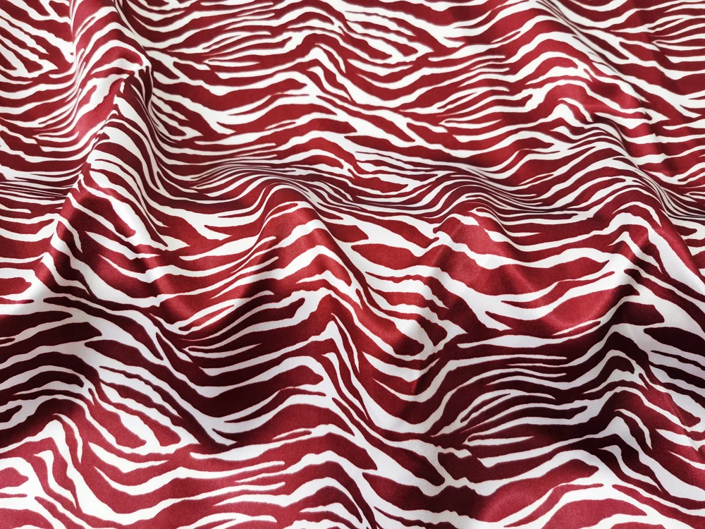1 Meter x 1,48 Meter gestreifter Zebra-Satin-Druckstoff, weiches Futter – Detail 22