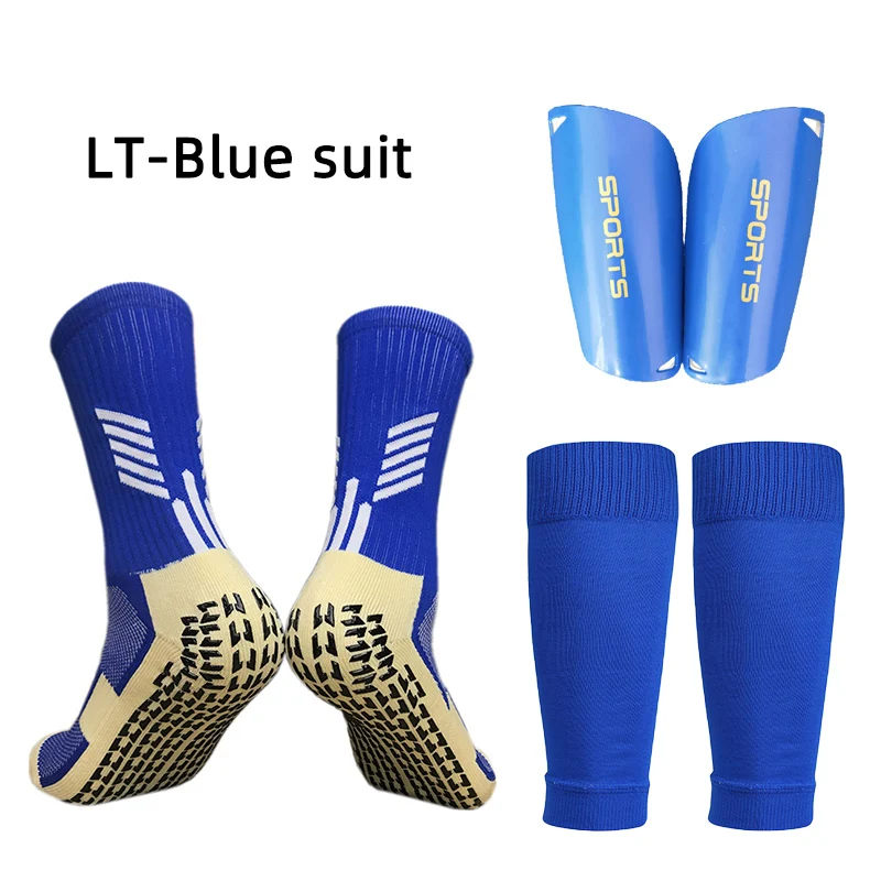 Elasticity Shin Guard Sleeves For Soccer Compression Adults Kids Anti Slip Sport Socks With Leg Shinguards Football Equipment