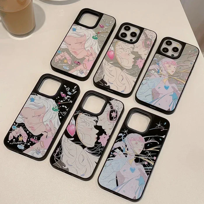 

MagSafe Mirror Surface Anime Girl Case Phone Case Cover for IPhone 11 12 13 14 15 Pro Max Case for IPhone 15 Pro Max