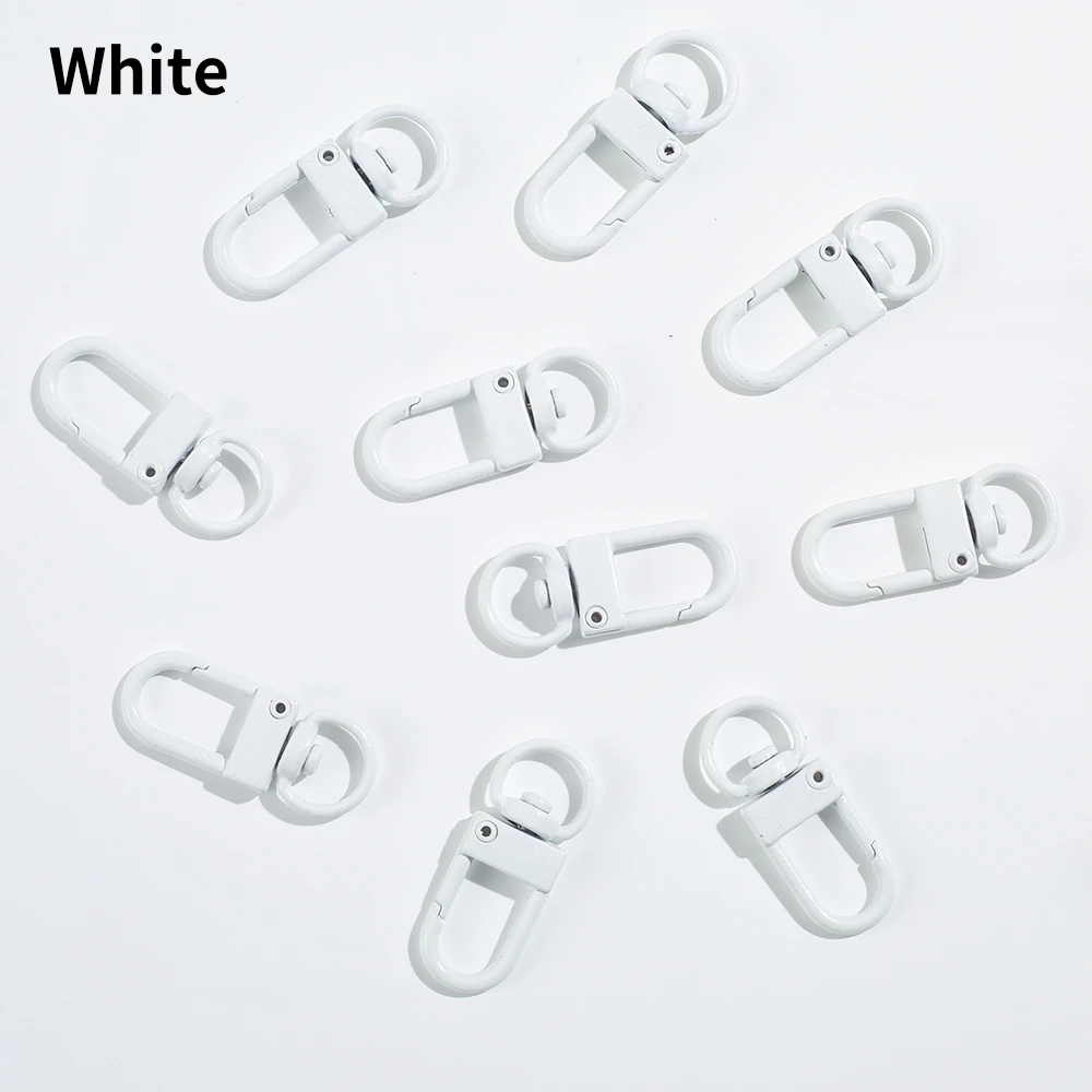 10/20pcs Colorful Metal Plated Lobster Clasp Hooks