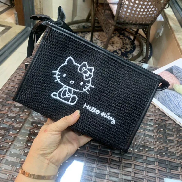 Originale Hello Kitty Bow Cosmetic Bag Coin cellulare Anime Bag Sanrio accessori Kawaii Girls Gift