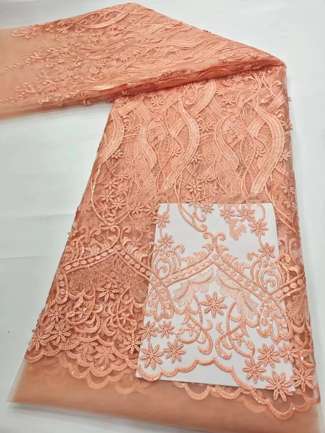 

New French Tulle Lace Fabric 2023 High Quality Nigerian Women Party Sequins Embroidery Aso Ebi African Lace Materials