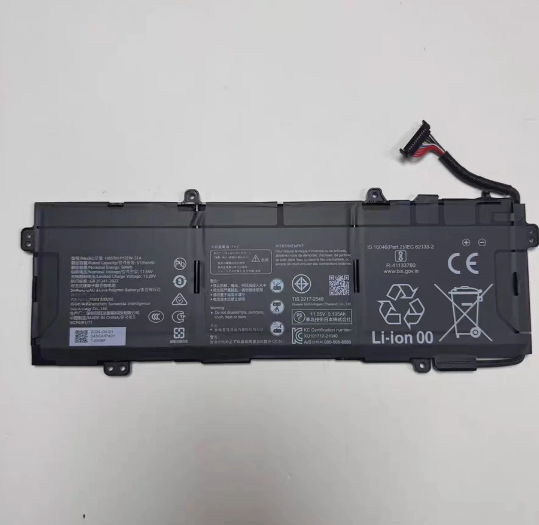 .。for   MateBook 14s/D16/X Pro 2022 MRGF-16 HB5781P1EEW-31A Battery.。