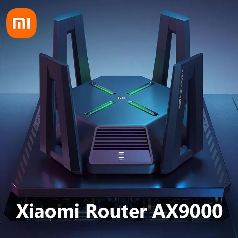 Xiaomi AX9000 Router Wifi Repeater Mi Home WiFi6 Enhanced Edition Tri-Band USB3.0 Game Acceleration Wireless Mesh Network Home