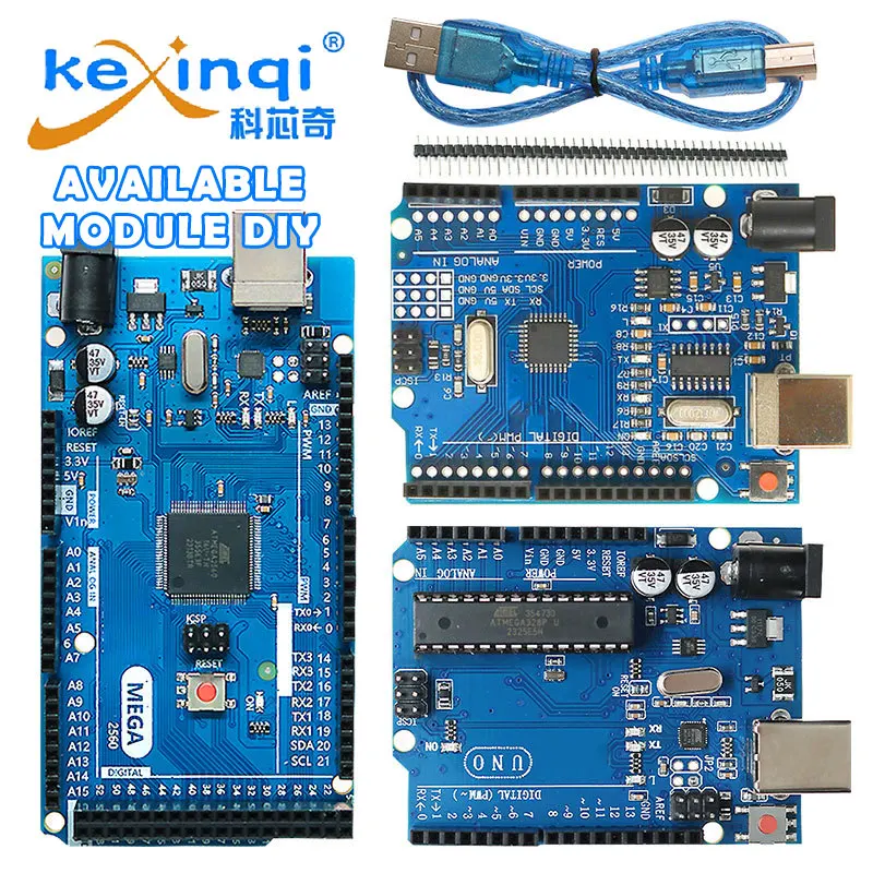 UNO R3 Development Board ATmega328P CH340 CH340G For Arduino UNO R3 With Straight Pin Header Mini Micro Type-c SMD USB