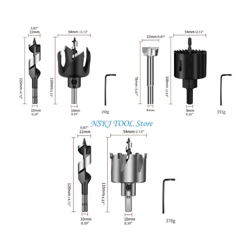 L8RC TCT HOLE TURBIDE DRIED STEL SET HOLE CUTTER FOR