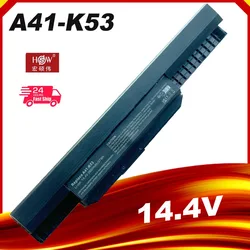 14.4V 2600mAh A41-K53 A32-K53 A42-K53 Laptop Battery For Asus A43 K43 K53 K53E K53F K53U K53S X53 X43 X54F X54H X54HB