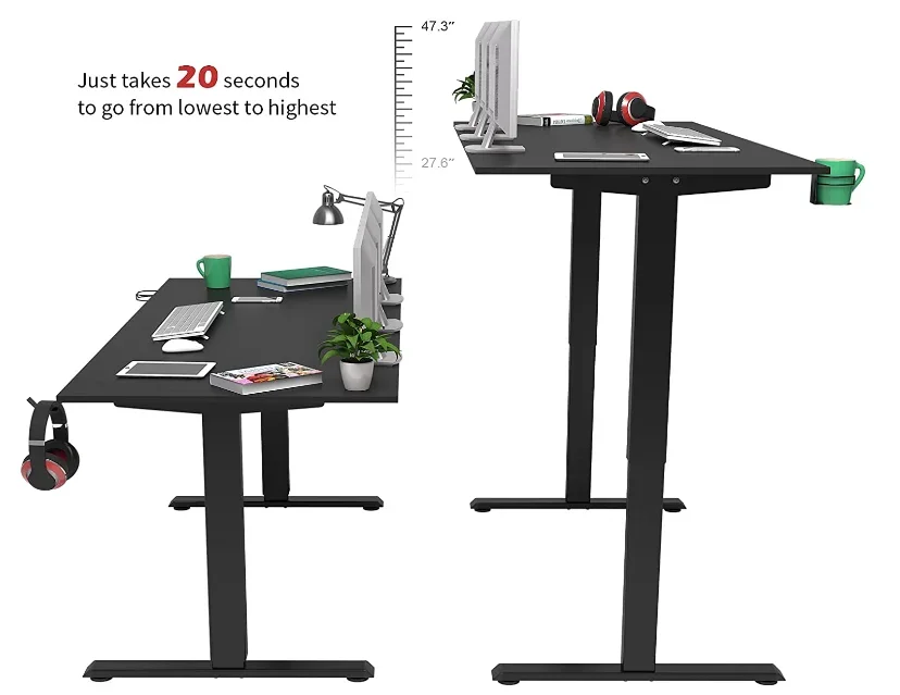 China manufacturer Dual Motor Electric lifting Office study table Gaming Standing Computer Desk Height Adjustable laptop Desks