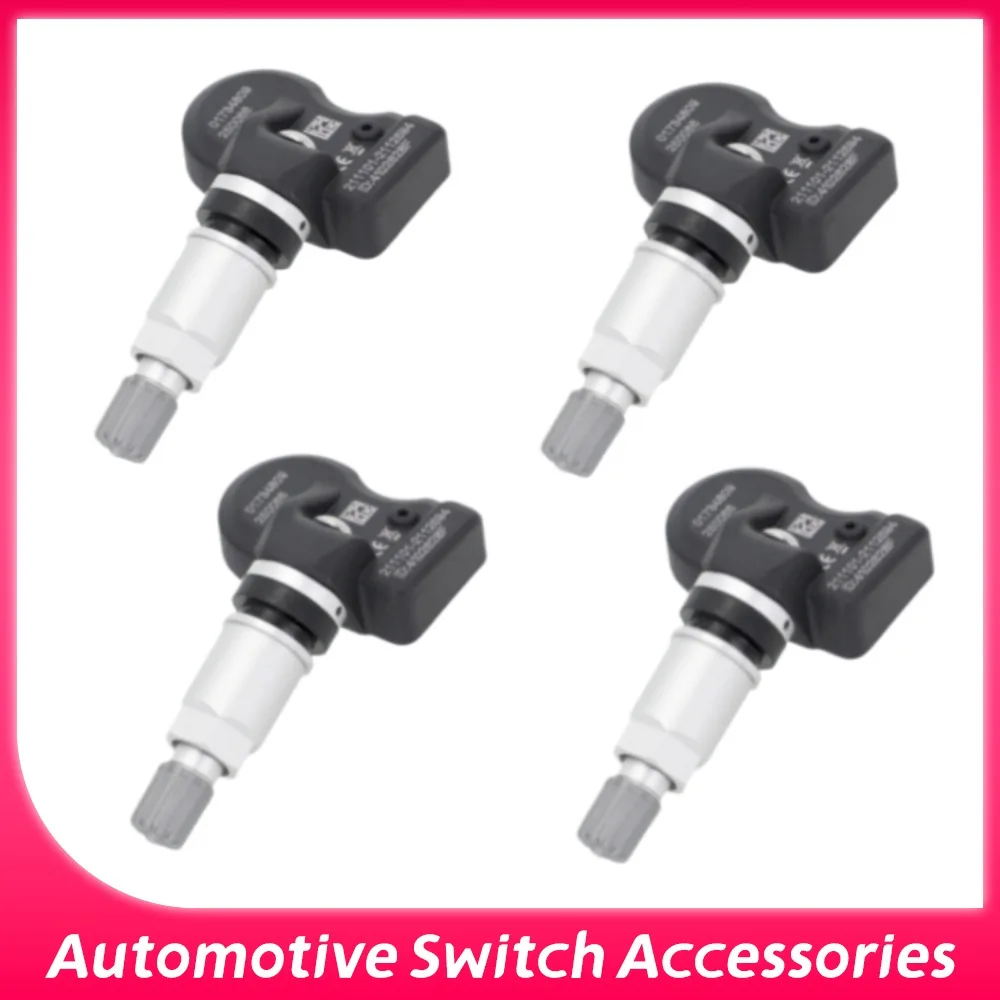 4PCS 01734809 TPMS Sensor Tire Pressure Sensor For Geely Coolray Emgrand EV Pro ICON Vision S1 X3 433MHZ