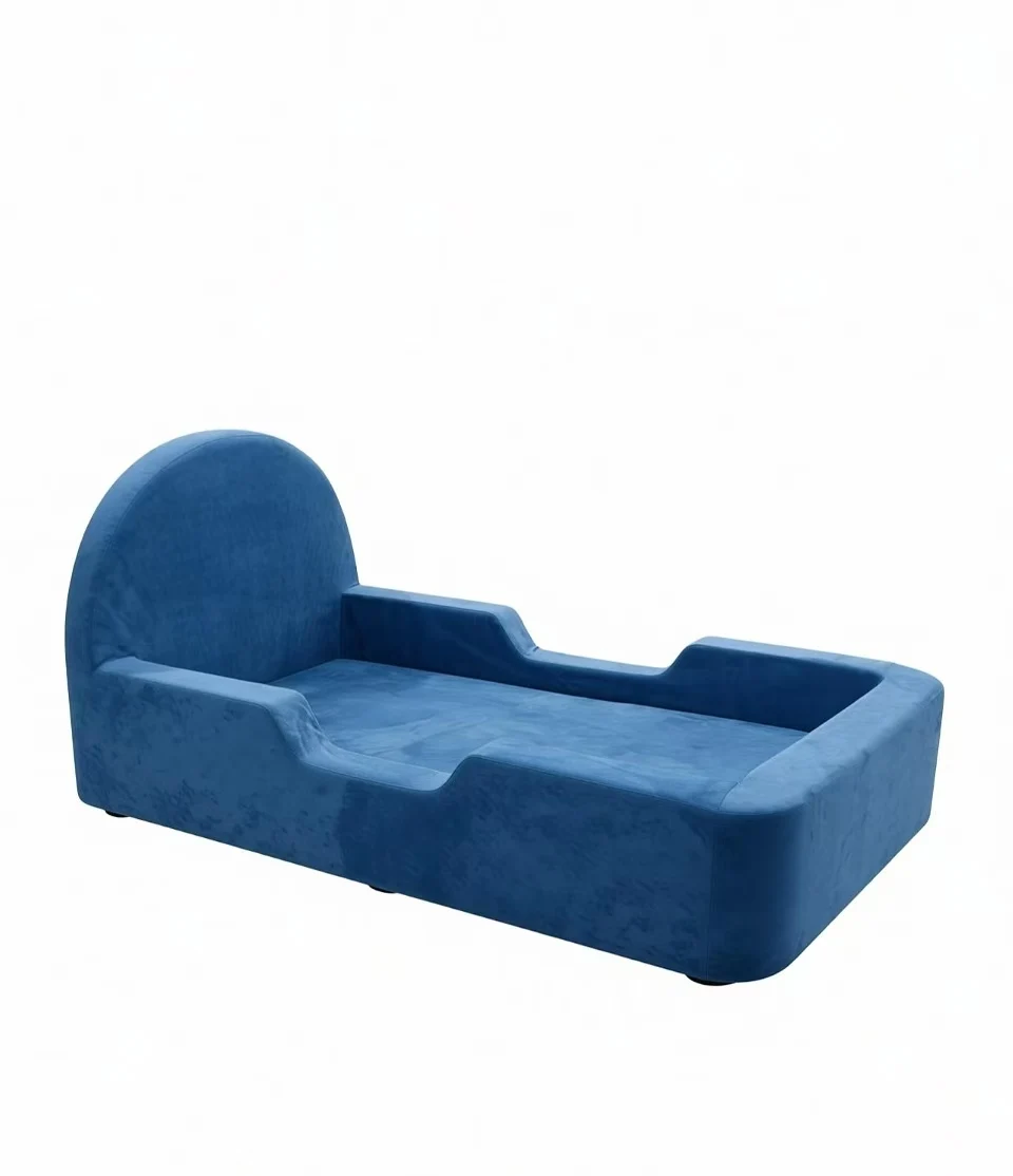 Factory Wholesale Modern Toddler Bed Foldable Kids Bed High Density Foam Couch Modular Boneless Children's Bed