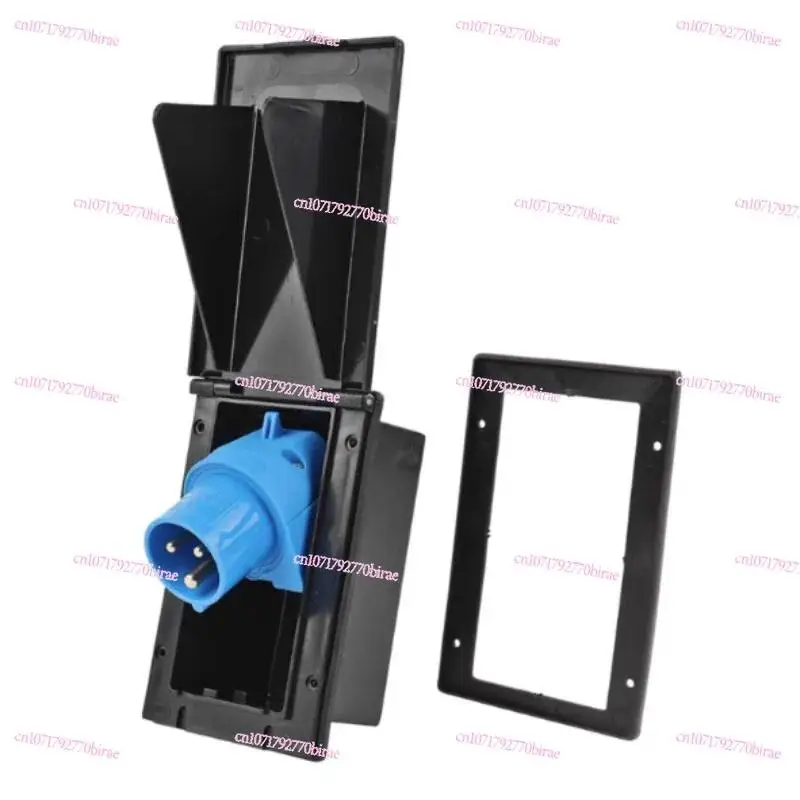 Power Plug Waterproof External Interface Socket Cover RV 220V Mains Input Socket Modified Car Accessories External