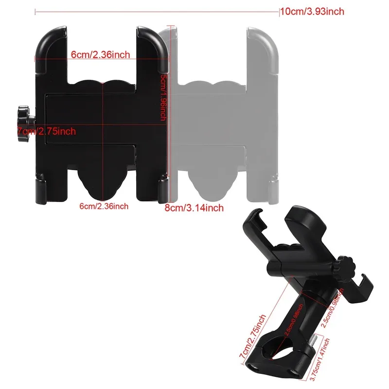 Motorcycle Mobile Phone Holder for iPhone Xiaomi Huawei Rearview Mirror Handlebar Holder Bicycle Cycling Cellphone Stand image 5