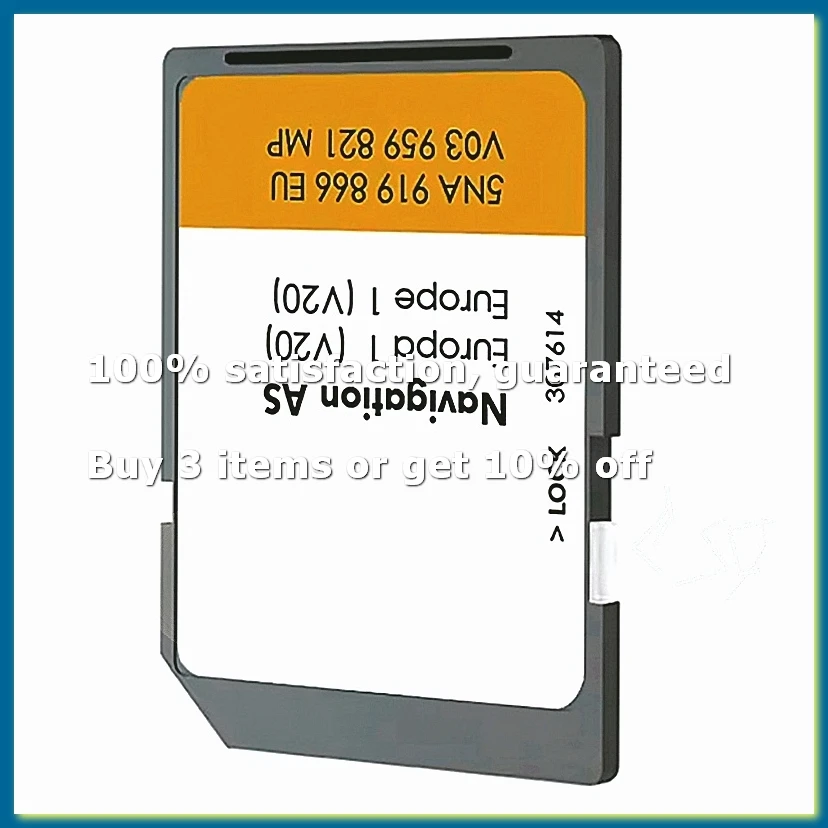 For SD AS V20 2024 / 2025 MIB2 Discover Media SD Card Map 32GB Europe Navigation Card-DT30