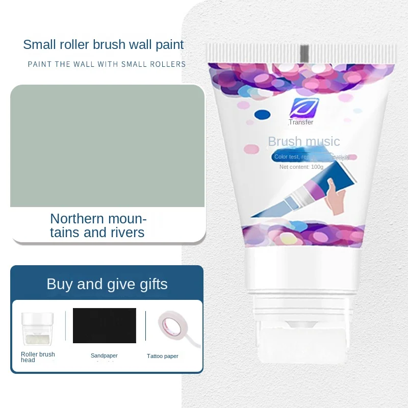 فرشاة بكرة الطلاء اللاتكس الصغيرة ، الغبار نظيفة ، صديقة للبيئة ، الكتابة على الجدران ، غطاء الأوساخ ، طلاء الجدار ، التجديد