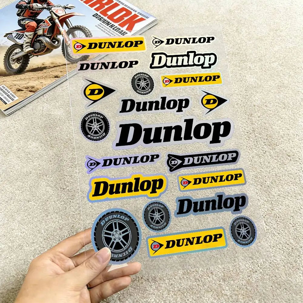 

Лазерные водонепроницаемые светоотражающие наклейки DUNLOP для мотоциклов, легко снимаемые, для мотоциклов и автомобилей
