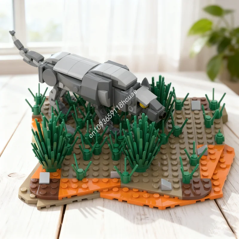 

210 шт. MOC волк человек пещерный человек модель строительные блоки сборка DIY творческая идея образование кирпич Рождественский подарок детская игрушка на день рождения