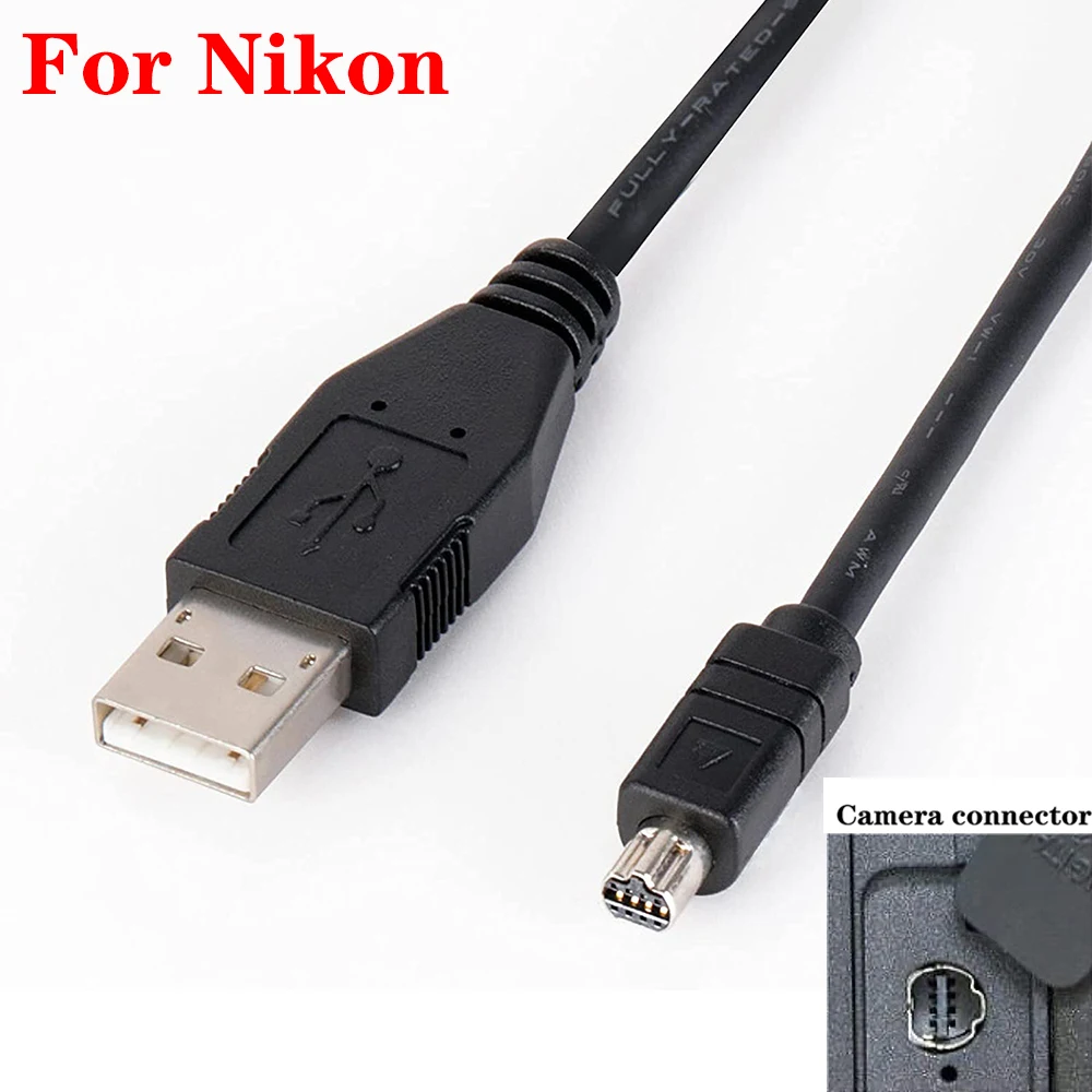 UC-E1 Replacement USB Cable Photo Transfer Data Sync Charging Cord Compatible with Digital Camera Coolpix 880 885 990 995 43