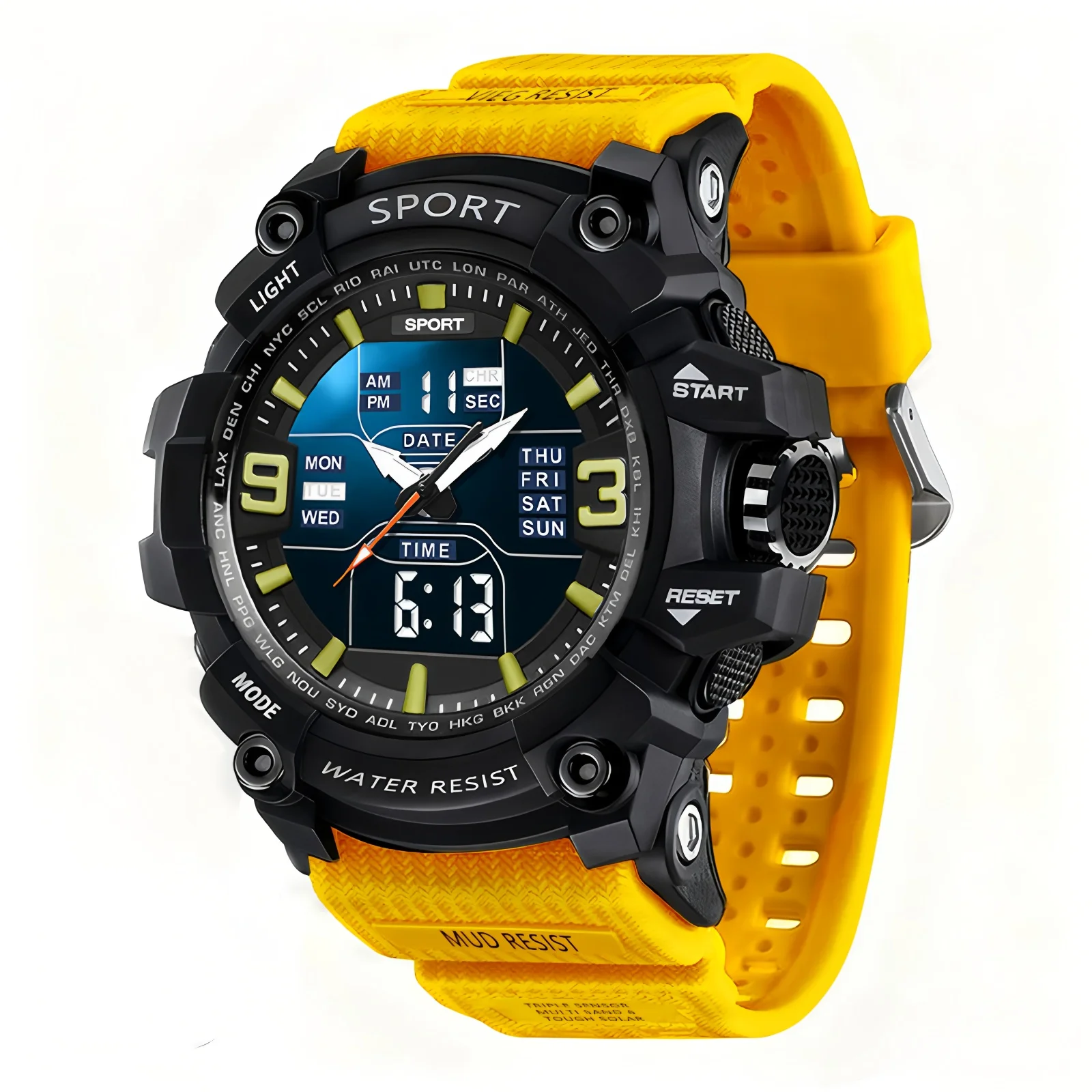 

Trendy Men's Large Dial Sports Watch, Teenage Student Electronic Watch - A Great Gift Choice