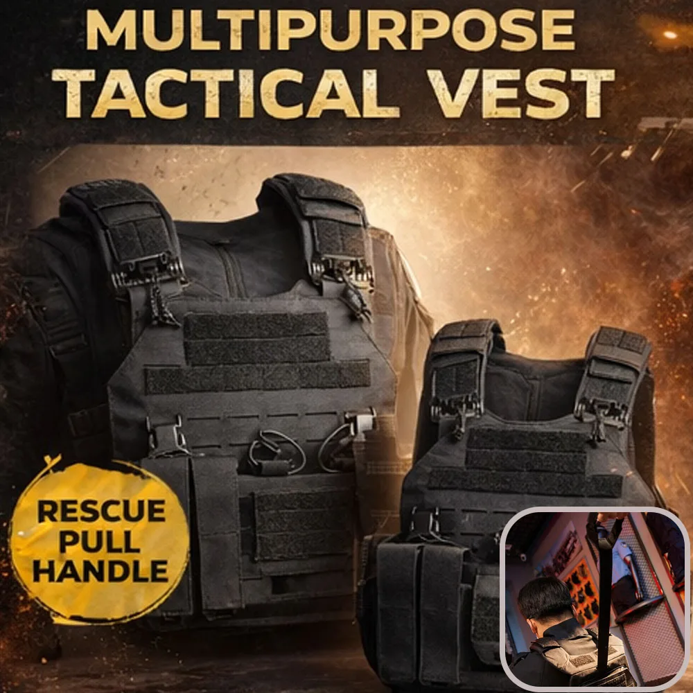 Lightweight Modular Quick Plate Carrier Rapid Release Combat Chest Rig Adjustable Duty Protection Vest for Patrol Airsoft
