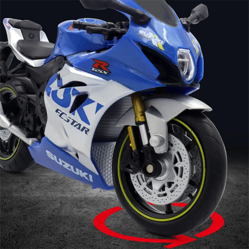 1:12 Suzuki GSX-R1000R Alloy Racing Motorcycle Model Diecast Street Cross-Country Motorcycle Model High Simulation Kids Toy Gift