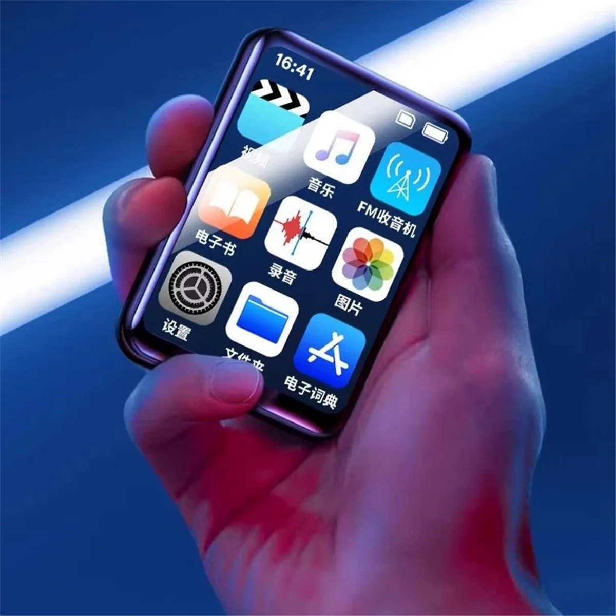 POP-l32G Pemutar MP3/4 Pemutar Musik Lossless Layar Sentuh Bluetooth HiFi MP4 Walkman dengan Speaker