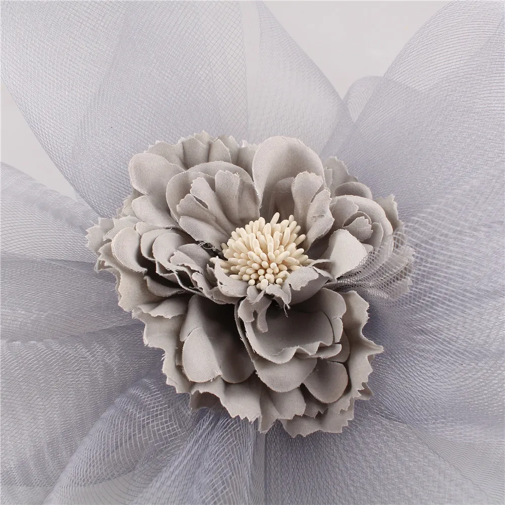 New Purple Fascinator Wedding Pillbox Hat Women Elegant Millinery Hats Hair Clip Church Ladies Party Headpiece Fashion Headwear